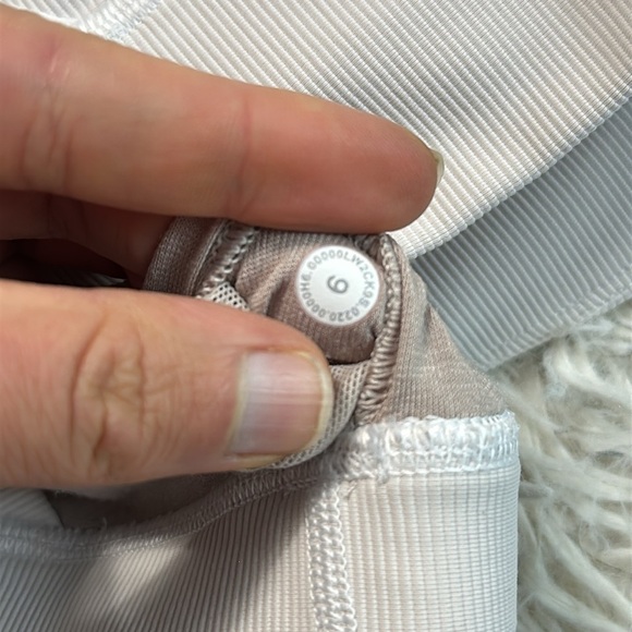 Lululemon Energy High-Neck Longline Ribbed Bra *Medium Support, B–D Cups White O - Picture 3 of 4